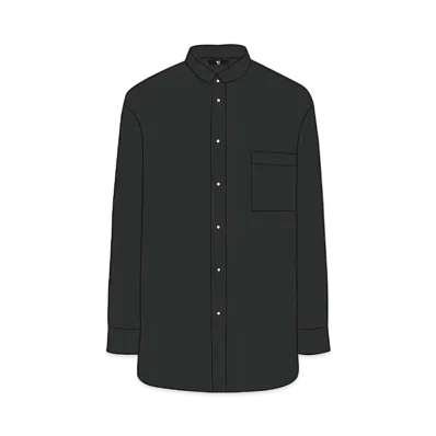 UNIQLO +J Supima Cotton Over Size Stand Color Shirt 446430 "Black"