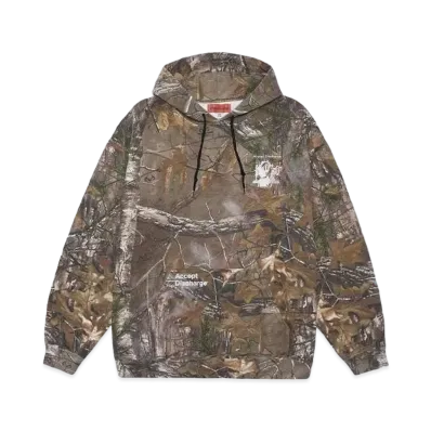 ACCEPT DISCHARGE Tree camo FoodieTops "CAMO"