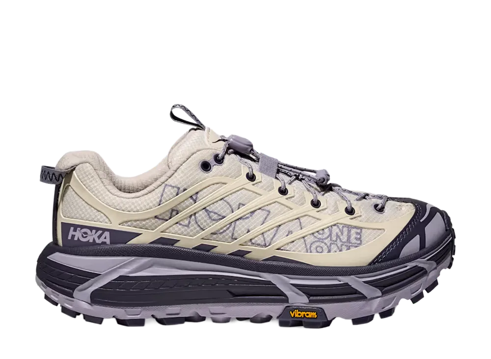 Hoka Mafate Three2 Wordmark  "Oat Milk/Squid Ink"
