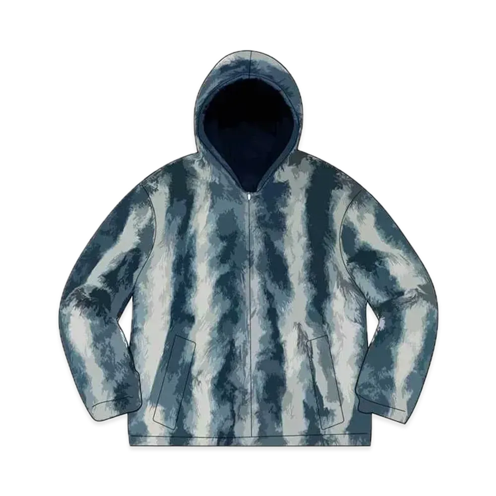 Supreme Faux Fur Reversible Hooded Jacket "Blue"