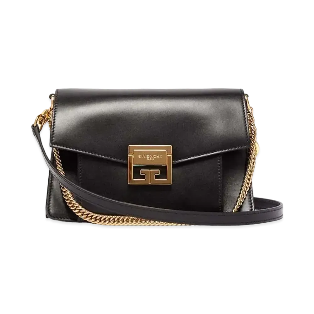 GIVENCHY GV3 Leather Shoulder Bag "Black"