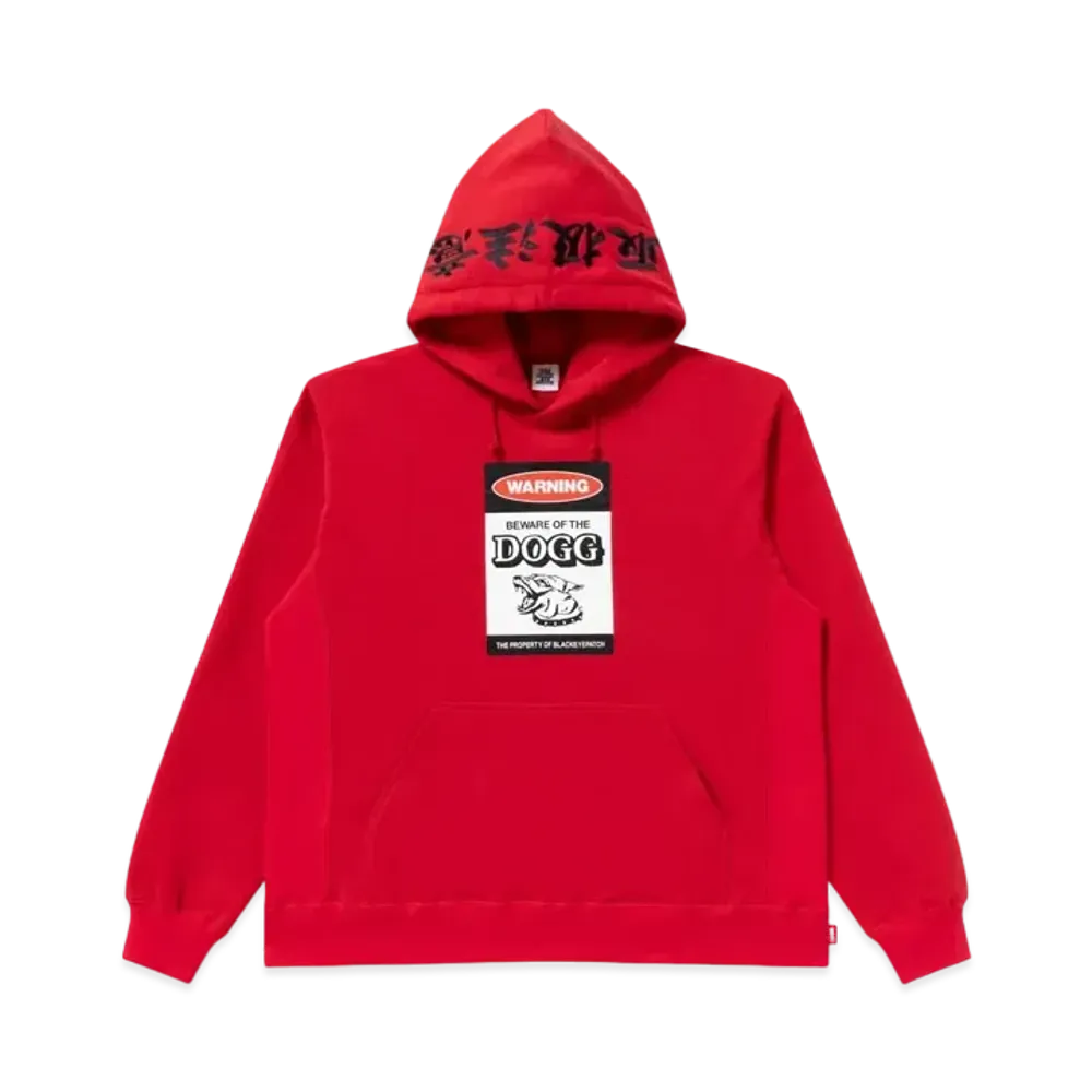 BlackEyePatch x Jin Dogg Beware Of The Dogg Hoodie "Red"