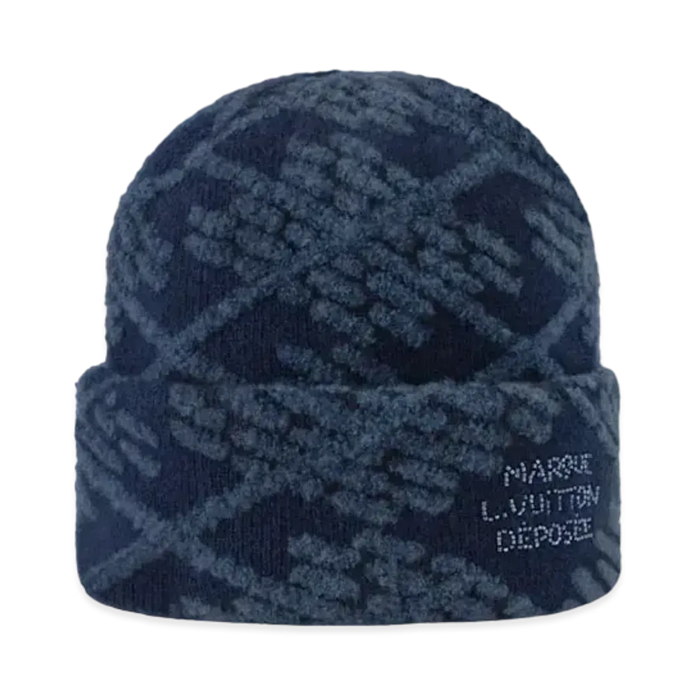 Louis Vuitton LV Crush Damier Argyle Beanie "Denim"