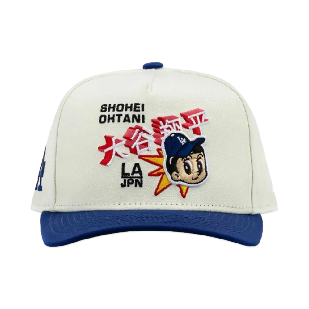 NEW ERA Shoe Palace Exclusive Los Angeles Dodgers Shohei Ohtani 950AF Snapback "Beige/Blue"