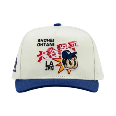 NEW ERA Shoe Palace Exclusive Los Angeles Dodgers Shohei Ohtani 950AF Snapback "Beige/Blue"