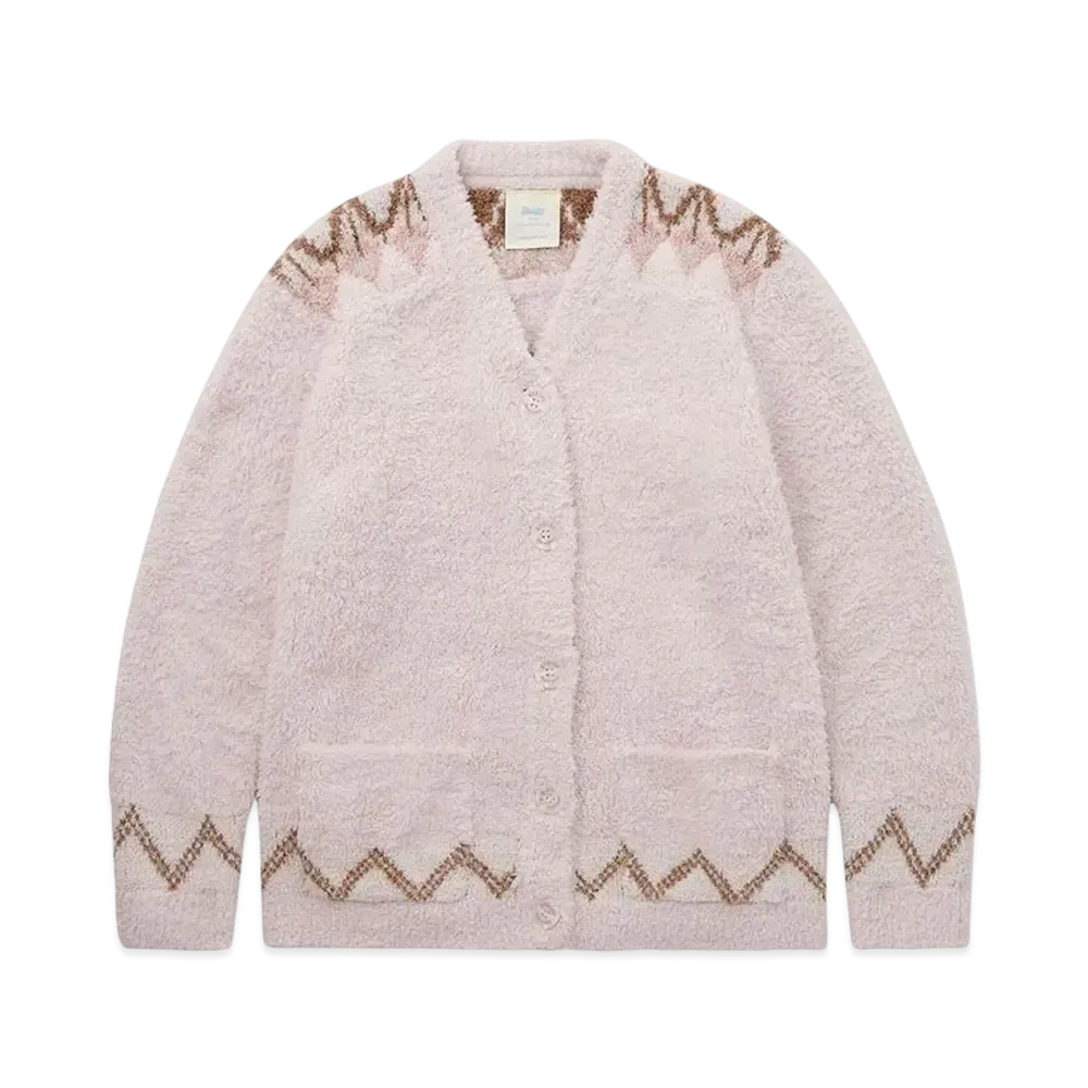 GELATO PIQUE x Steiff Fair Isle cardigan "Pink"