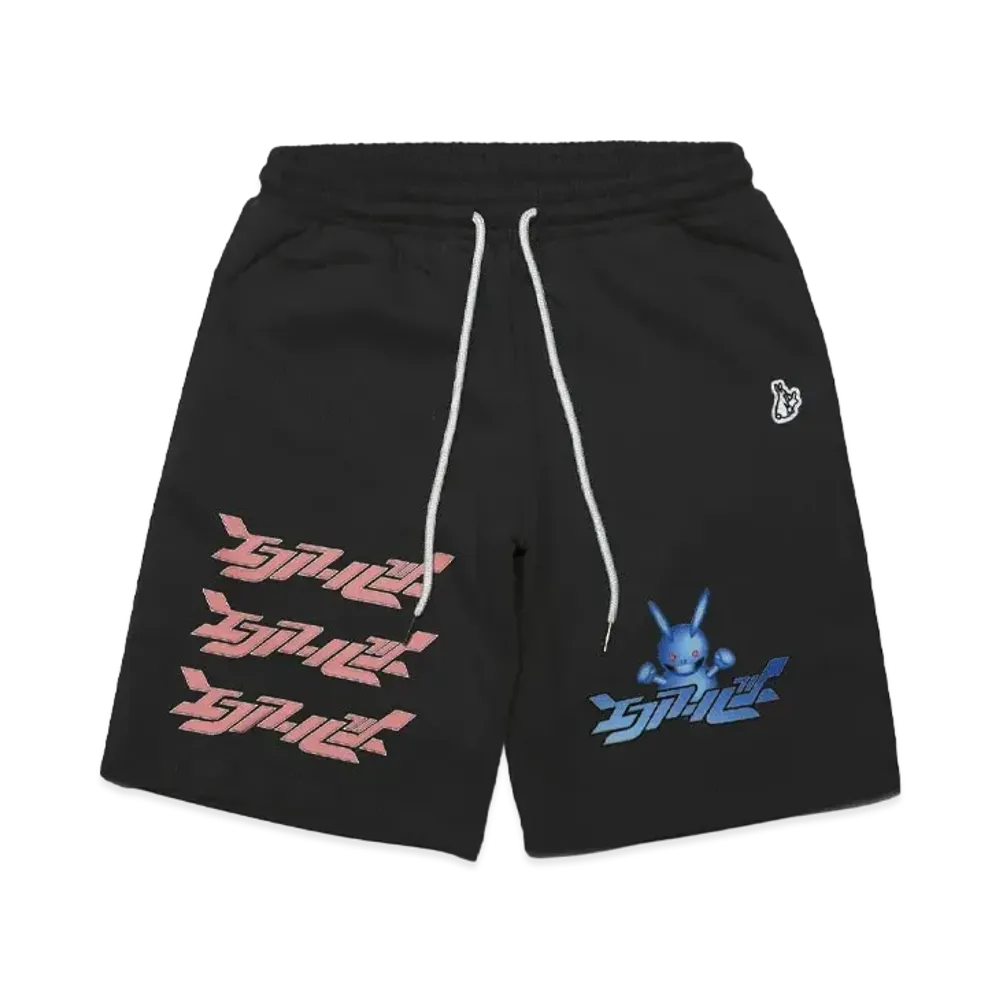 FR2 Mecha Rabbit Sweat Short pants "Black"