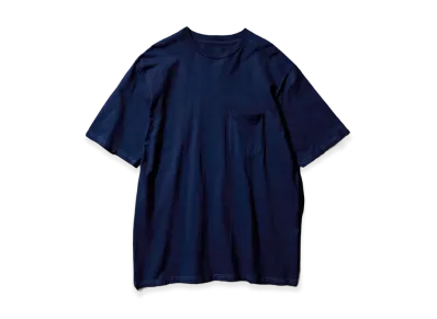 Graphpaper x Ryukyu Indigo Labo S/S Pocket T-Shirt "Ryukyu Blue"