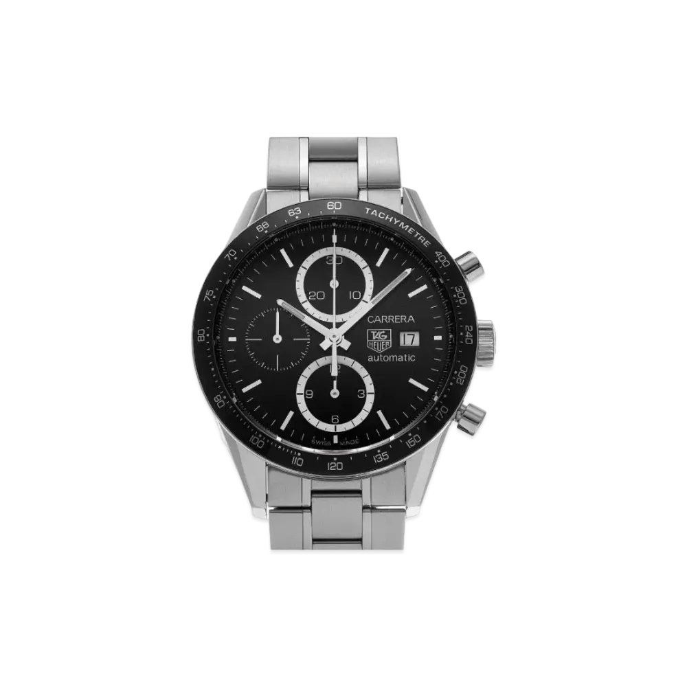 TAG Heuer Carrera Caliber 16 Chronograph "Black/Stainless Steel/Silver"