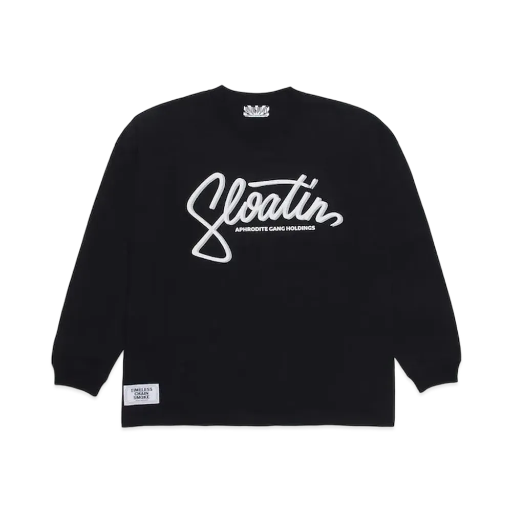 APHRODITEGANG Bud Spool Floatin Print L/S Tee "Black"