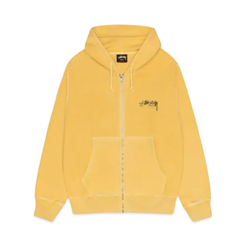 Stussy Modern Age Zip Hoodie Pigment Dyed "Yellow"