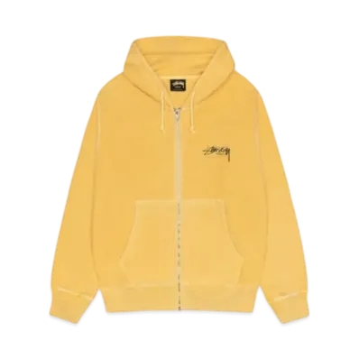 Stussy Modern Age Zip Hoodie Pigment Dyed "Yellow"