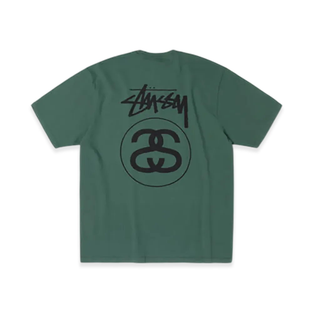Stussy Stock Link Tee Pigment Dyed "Pine"