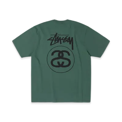 Stussy Stock Link Tee Pigment Dyed "Pine"