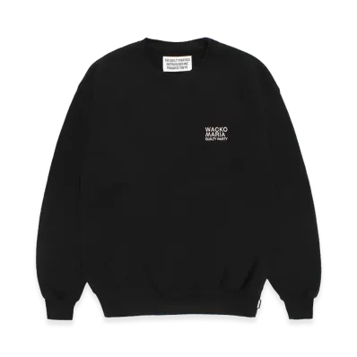 WACKO MARIA Middle Weight Sweat Shirt "Black"