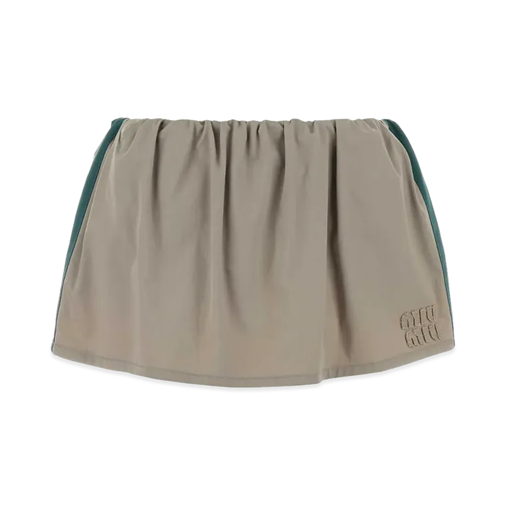 MIU MIU Women's Dove Twill Pant-Skirt "Gray"