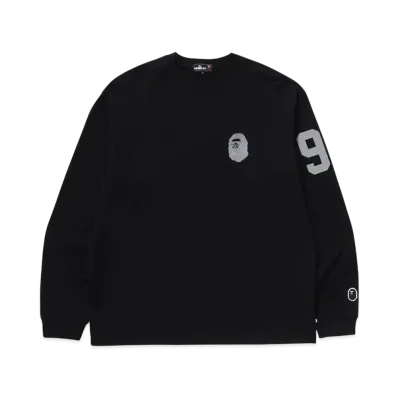 A BATHING APE Ls Print Tee #1 "Black"