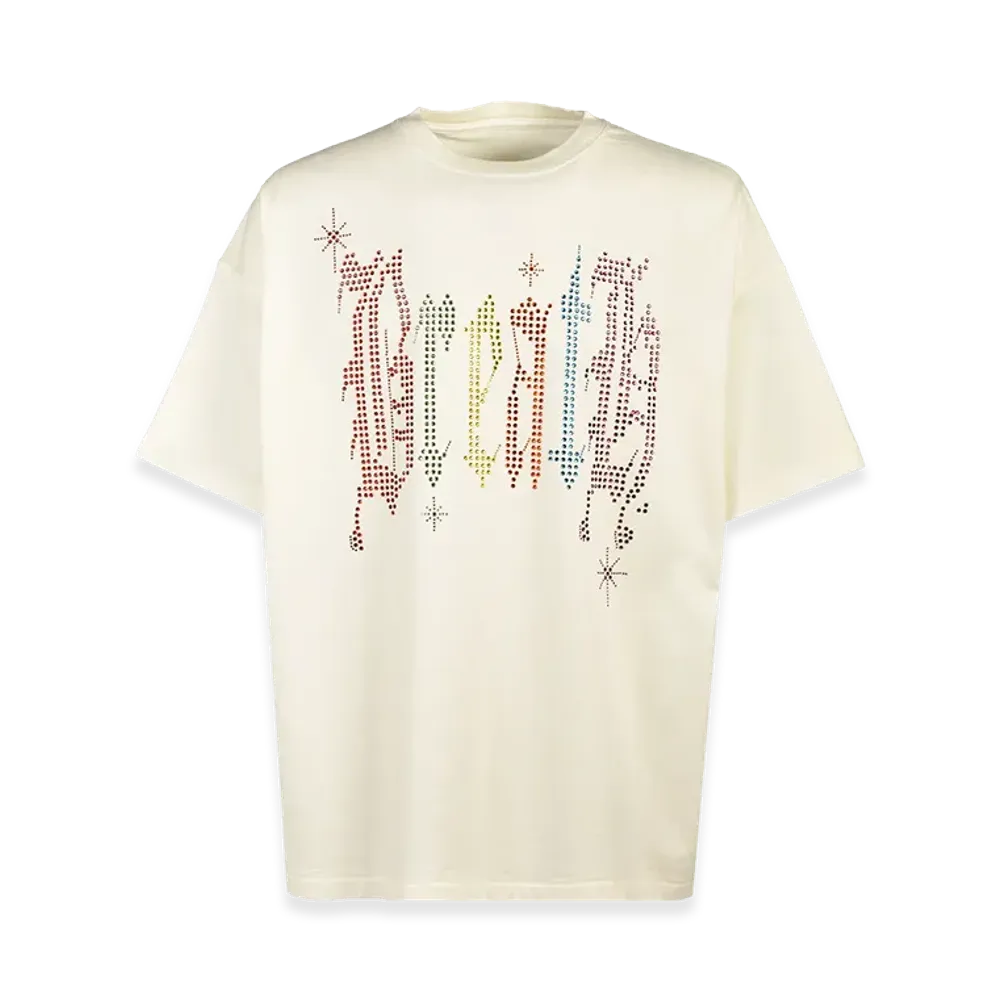 BREATH Rhinestone Tee "White"