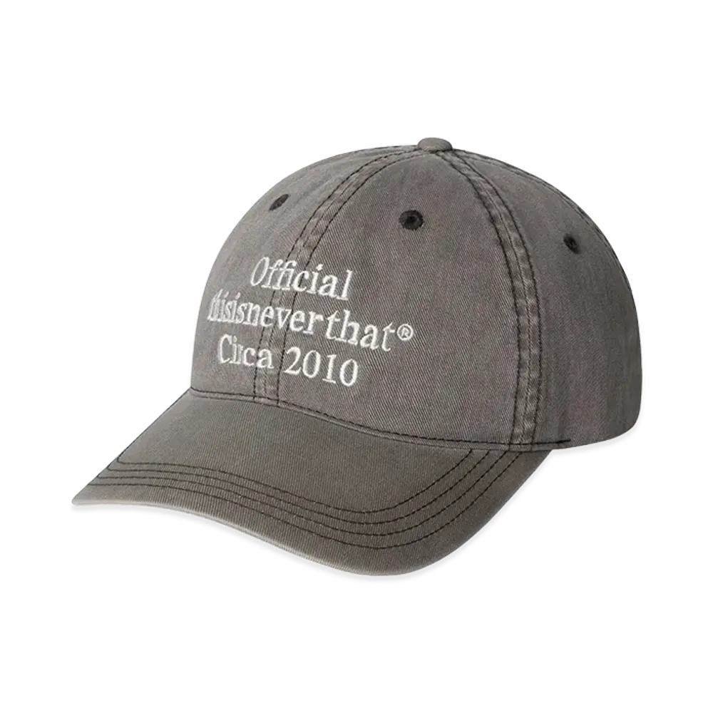 thisisneverthat Overdyed Times Cap "Charcoal"