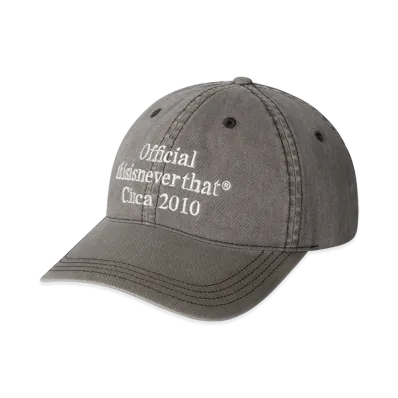 thisisneverthat Overdyed Times Cap "Charcoal"