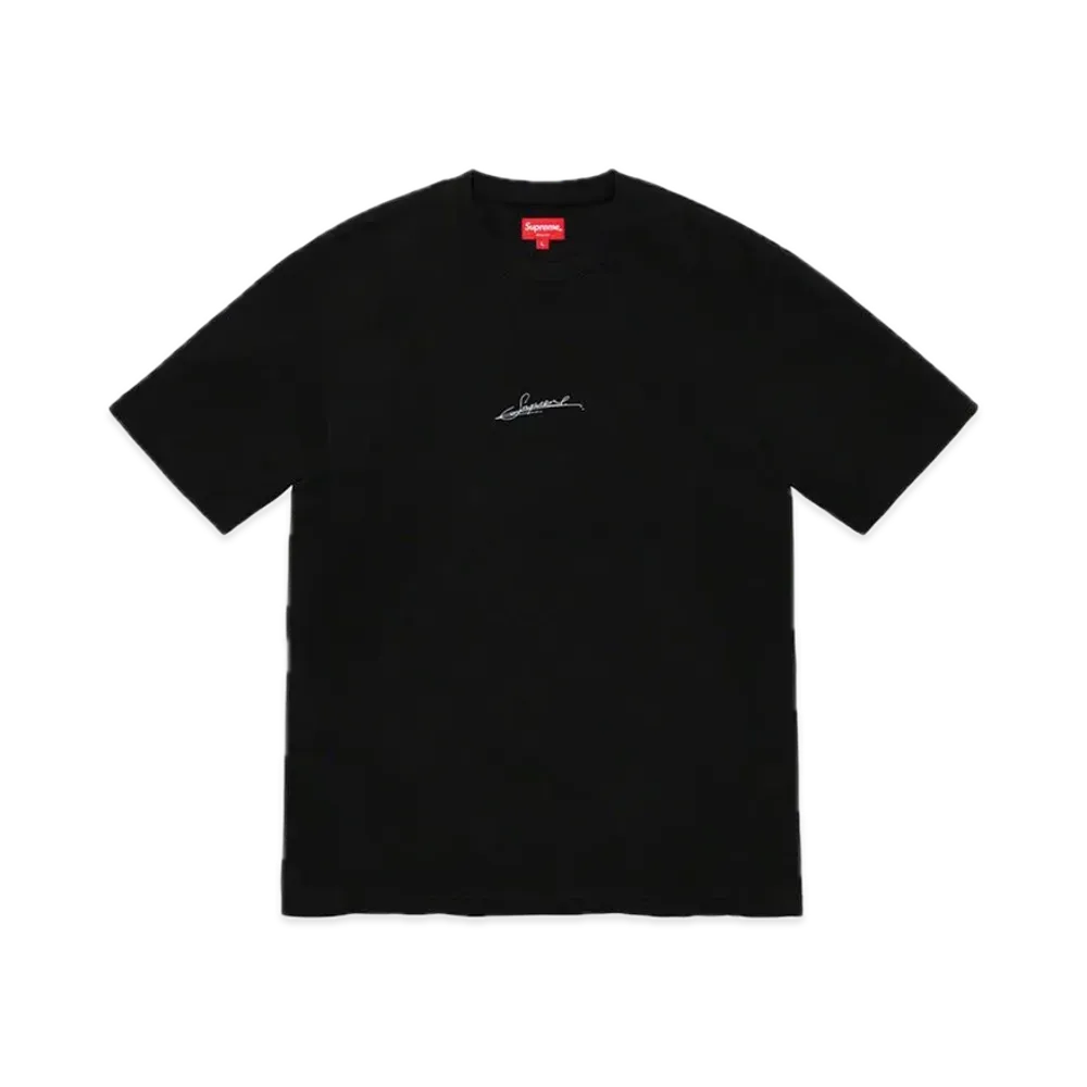 シュプリーム シグネチャー S/S トップ "ブラック"
