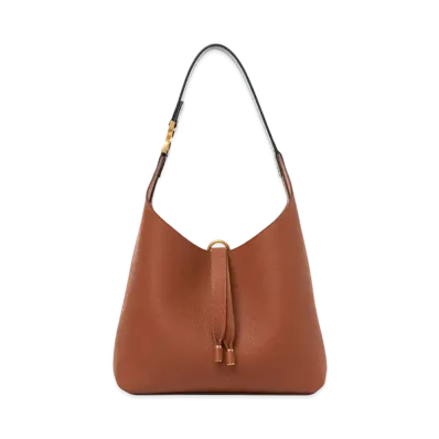 Chloe Small Marcie Hobo Bag In Grained Leather "Tan"