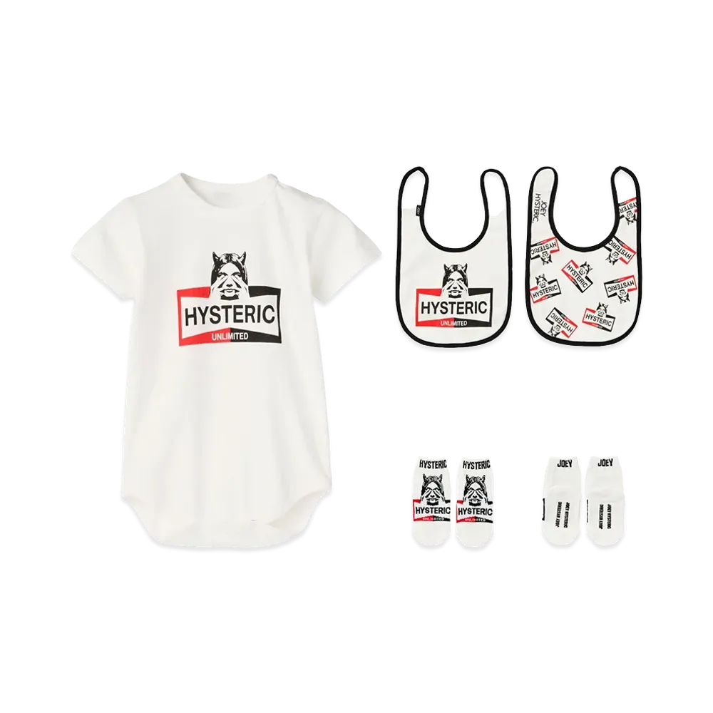 HYSTERIC GLAMOUR Kids Hysteric Unlimited Baby Gift Set "White"