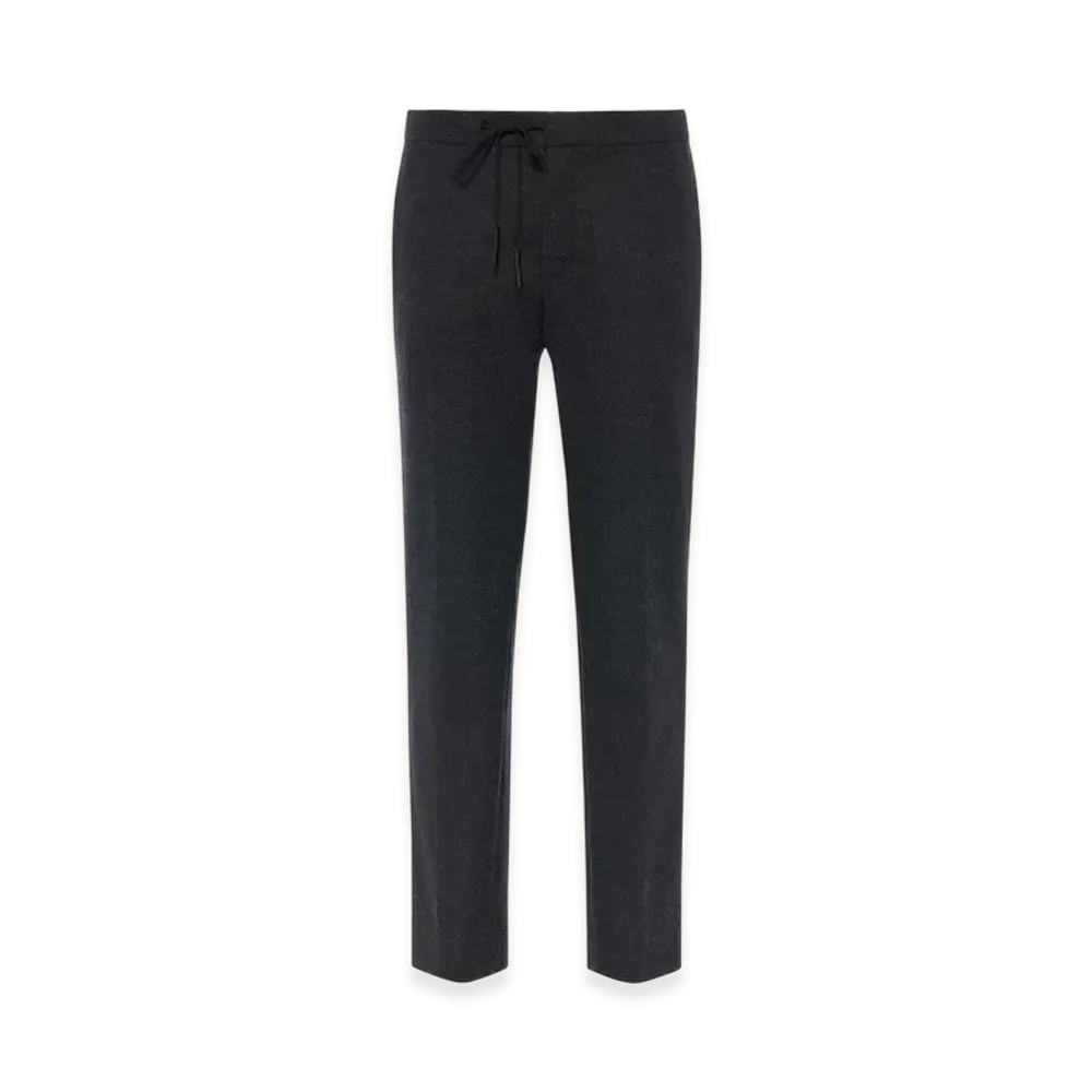 Maison Margiela Drawstring Wool Trousers "Dark Gray"