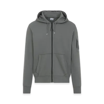 C.P. Company Zip Lens Hoodie "Gunmetal"