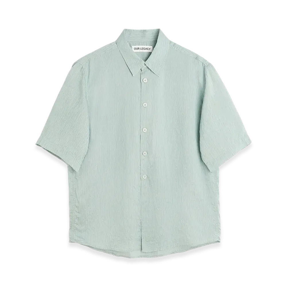 OUR LEGACY Beyond Shirt Shortsleeve "Geo Stripe Ceremonial Viscose"