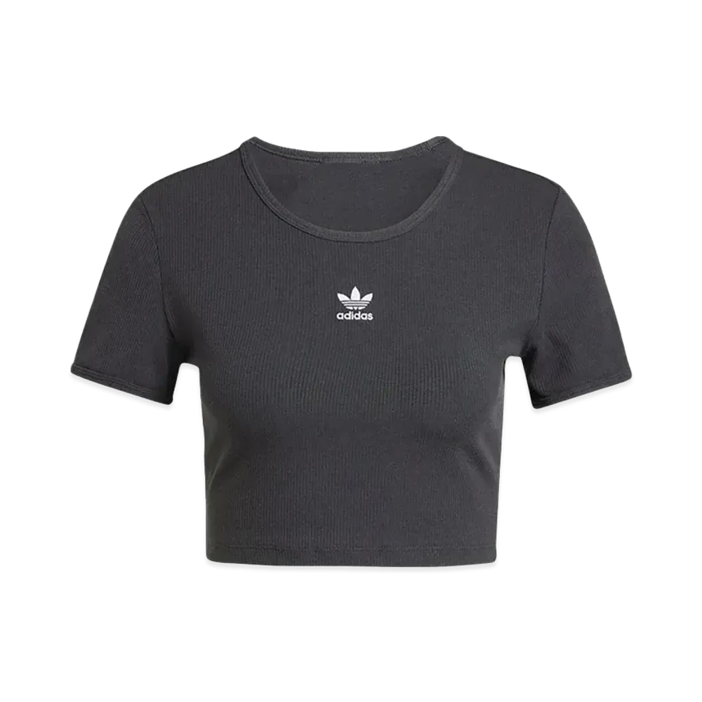 adidas Essentials Rib T-shirt "Black"