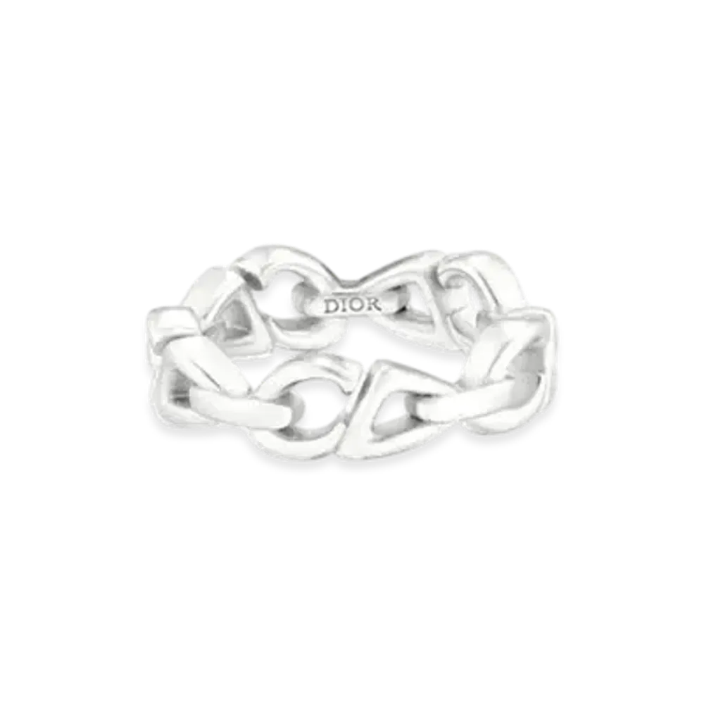 Dior CD30 Chain Link Ring "Silver"
