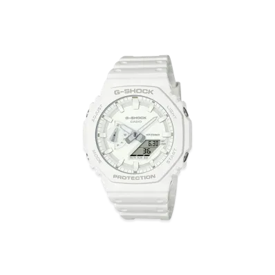 Casio G-Shock GA-2100 Tone-On-Tone Analog-Digital M Watch "White"