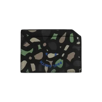 Paul Smith Happy Floral Pass Case "Black"