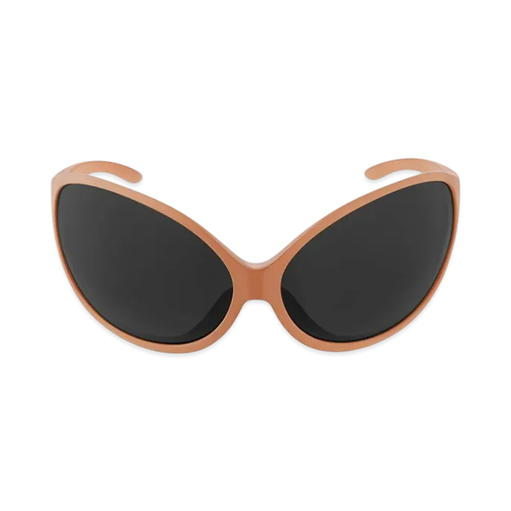 BALENCIAGA Phantom Round Sunglasses "Milky Nude"