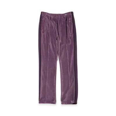 NEEDLES Narrow Track Pants Velour "Purple"