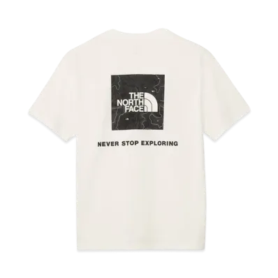 The North Face Short Sleeve Back Square Traverse Logo Tee "White"