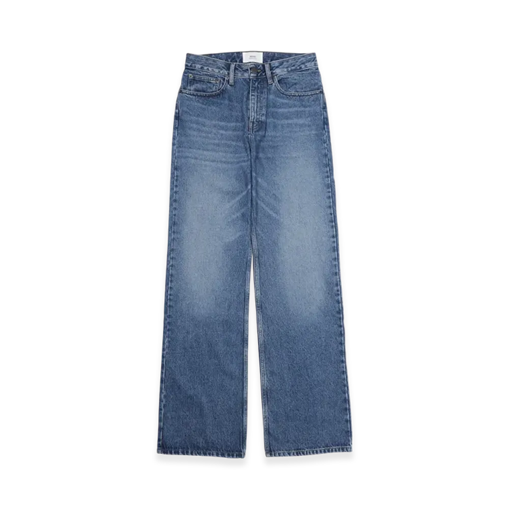 AMI PARIS Jean Boyfriend Fit Denim "Usedblue"
