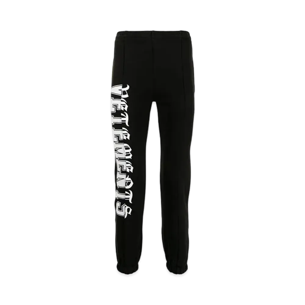 VETEMENTS logo jogger pants "Black"
