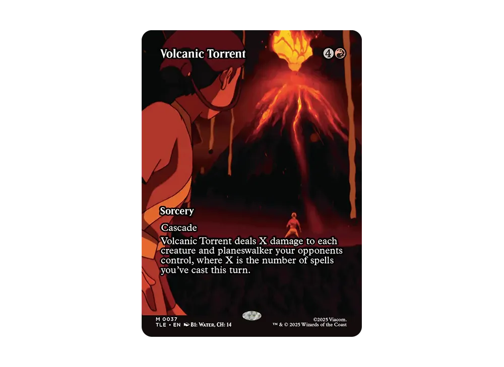 火山の奔流 M :Foil :ボーダーレス版 [TLE 0037]【英語版】(アバター 伝説の少年アン)