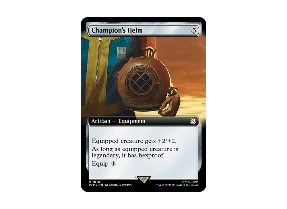 勇者の兜 R :Foil [PIP 1010]【英語版】(フォールアウト)