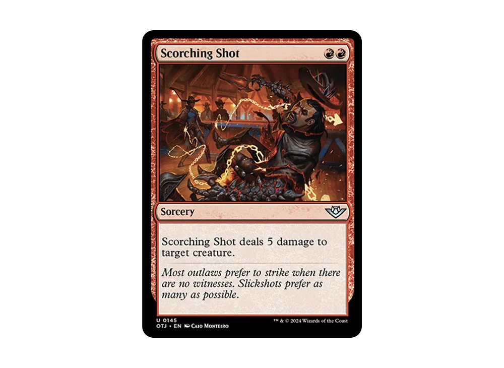 焦熱の射撃 U :Foil [OTJ 0145]【英語版】(サンダー・ジャンクションの無法者)