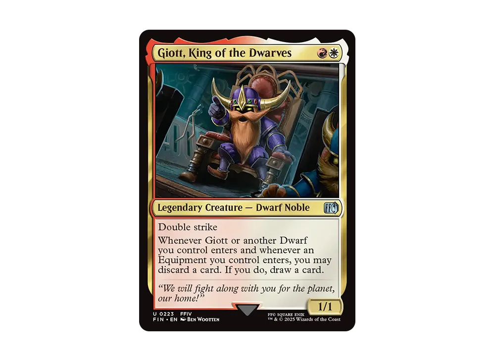 ドワーフの王、ジオット U :Foil [FIN 0223]【英語版】(ファイナルファンタジー)