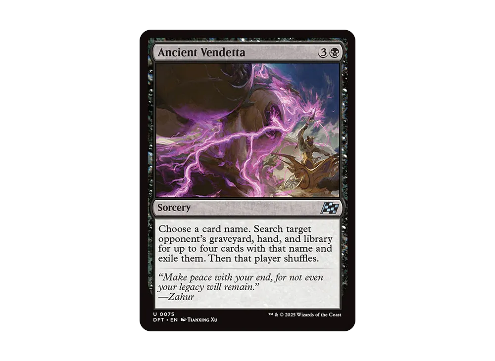 Ancient Vendetta U :Foil [DFT 0075] [EN](Aetherdrift) | SNKRDUNK