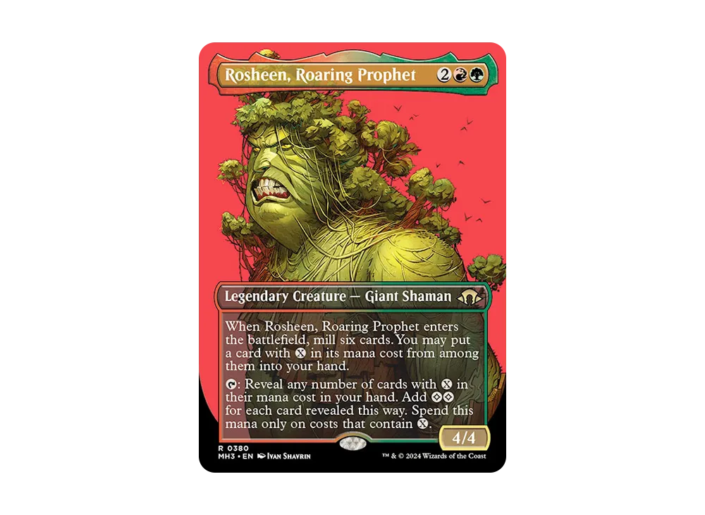 Rosheen Roaring Prophet R :Foil :ボーダーレス版 [MH3 0380]【英語版】(モダンホライゾン 3)