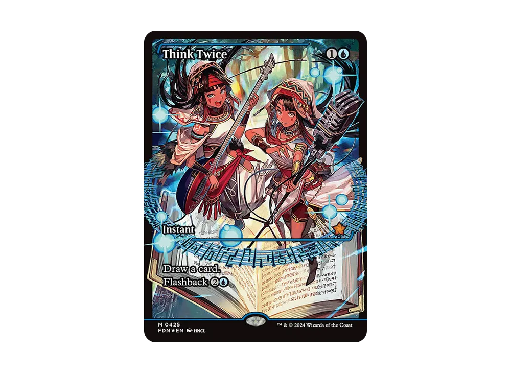 MTG 熟慮/Think Twice(FDN)ショーケースフラクチャーFoil フラクチャー・Foil ショーケース 熟慮/Think Twice 1枚 MTG