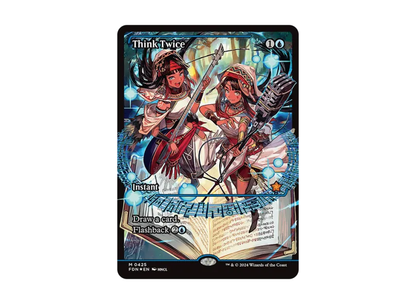 MTG 熟慮/Think Twice 英語版(FDN) フラクチャーfoil 【公式通販】 MTG 熟慮/Think Twice 英語版(FDN) フラクチャーfoil 【公式通販】