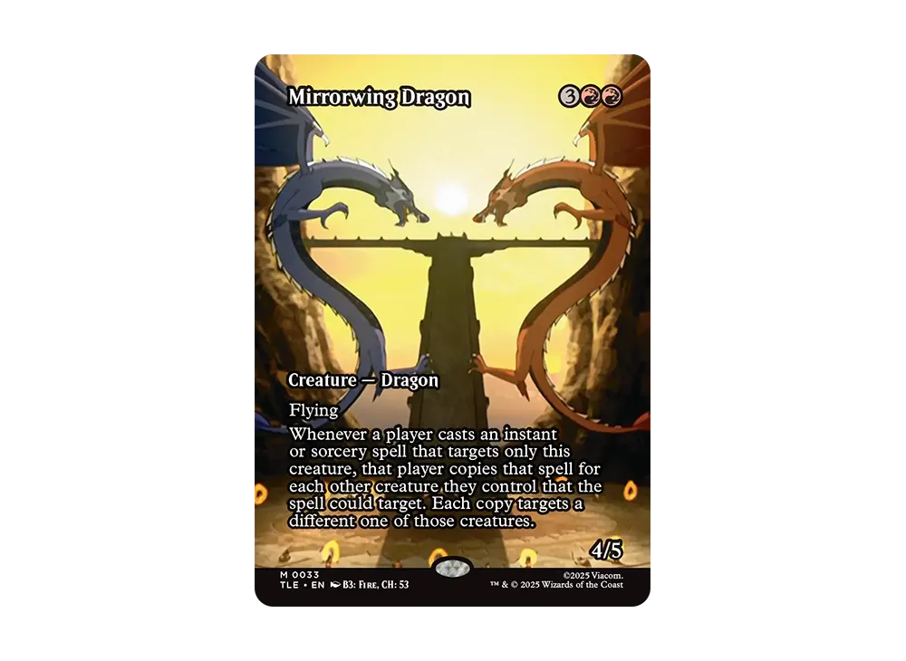 鏡翼のドラゴン M :Foil :ボーダーレス版 [TLE 0033]【英語版】(アバター 伝説の少年アン)