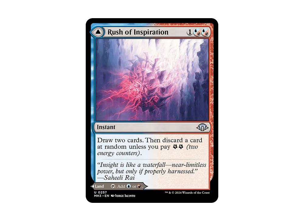 Rush of Inspiration / Crackling Falls U :Foil [MH3 0257]【英語版】(モダンホライゾン 3)