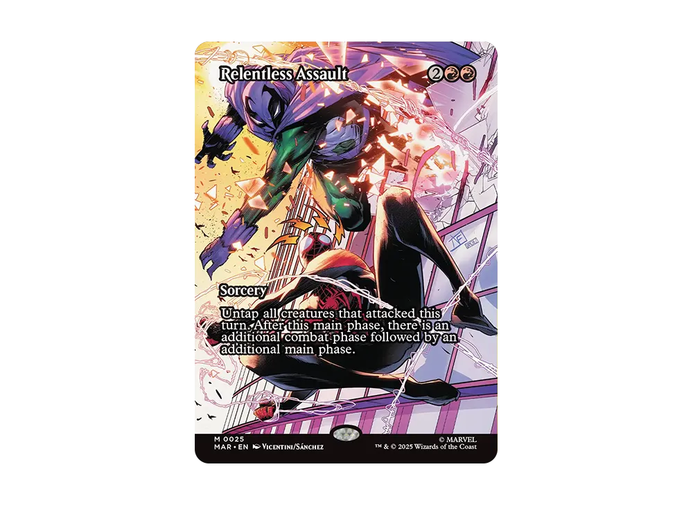 連続突撃 M :Foil :ボーダーレス版 [MAR 0025]【英語版】(マーベル スパイダーマン)